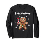 Funny Gingerbread Bake My Day! Angry Gingerbread Man Long Sleeve T-Shirt