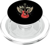 Let the Music Play Guitars Guitar Guitar Player Guitarist PopSockets PopGrip for MagSafe