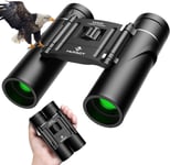 HUTACT Binoculars Compact, 10x25 Small and Lightweight, Rubber Shell Touching,