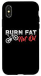 iPhone X/XS Burn Fat Not Oil Fat Bike Design Fat Tires Biker Fat Bike Case