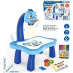 KIT PEINTURE BLUE1 Table de dessin pour Enfants, jeu éducatif, projecteur, planche à dessin, ensemble de peinture,