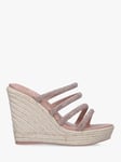 Carvela Sassy Embellished Wedge Heel Sandals, Pink Blush