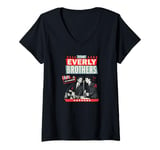 Womens The Everly Brothers Live In Person Vintage Poster Design V-Neck T-Shirt