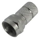 Deltaco F-connector twist-on  7mm  2-pcs