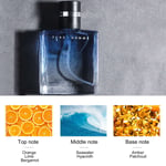 2pcs Male Perfume Kit Long‑Lasting Fragrance Spray Perfume for Men Glass Bott UK