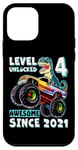 iPhone 12 mini Level 4 Unlocked T Rex Monster Truck Dinosaur 4th Birthday Case