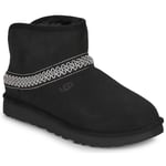 UGG Boots CLASSIC MINI CRESCENT Svart dam