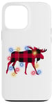 Coque pour iPhone 13 Pro Max Christmas Lights Moose