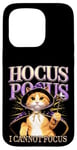 iPhone 15 Pro Hocus Pocus I Cannot Focus Funny Cat Design Case