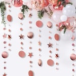 13 Ft Bling Bling Irisoiva Twinkle Glitter Paperi Ympyrä pisteet Tähti-Rose Gold