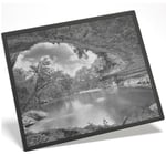 Placemat Mousemat 8x10 BW - Hamilton Pool Sinkhole Texas USA  #37083