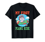 First Time Flyer Airplane Kids Holiday Trip Journey T-Shirt