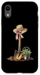 Coque pour iPhone XR Pelle de jardinage avec nœud Coquette pour la fête des mères