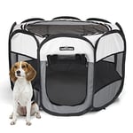 Nobleza - Parc pour Chien en Tissu Oxford Imperméable Enclos Extérieur pour Animaux Enclos Pliable pour Chiens, Clôture pour Intérieur ou Extérieur pour Chiens, Chiens, Chats, Lapins, 92x92x58cm