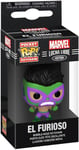 Figurine Funko Pocket Pop Keychain Marvel Lucha Libre Edition Hulk El Furioso