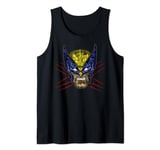 Marvel X-Men Wolverine Classic Retro Color Pop Face Tank Top