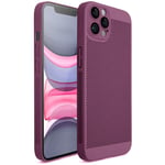 Moozy VentiGuard Coque de téléphone pour iPhone 12 Pro, Violet, 6,1 pouces – Housse respirante avec motif perforé pour la circulation de l'air, ventilation, coque de téléphone anti-surchauffe - Neuf