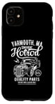 Coque pour iPhone 11 Yarmouth MA USA Hotrod Voiture Vintage Effet vieilli