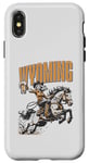 Coque pour iPhone X/XS Wyoming Rodeo Girl Beer Horse Cowgirl