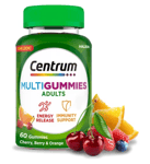 Centrum MULTIGUMMIES, Multivitamin Gummies, Fruit Flavours | 60 Gummies