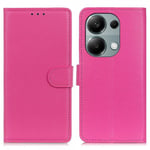 Xiaomi Redmi Note 13 4G Fodral Litchi Magenta