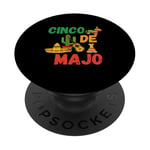 Piñata Nacho Tacos Cinco De Mayo Mai Fifth PopSockets PopGrip Adhésif