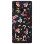 Coque semi-rigide noire florale Huawei pour P30 Lite - Neuf