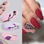 68 Sheets Nail Stickers DIY Exquisite Cute Self Adhesive Nail Decals Decorat TOU