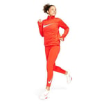 Nike Fast Gym 7/8 Leggings Track Top Dri-Fit Set Tracksuit Red Size Small 8-10