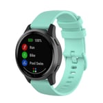 New Watch Straps For Garmin Vivoactive 4 22mm Silicone Strap(White) (Color : Teal Green)