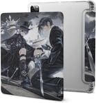 Black Butler Ciel Phantomhive Sebastian Étui Pour Ipad Pro 2021 Avec Plumier, Résistant Aux Chocs, Veille/Réveil Automatique, Housse De Protection Transparente Pour Tablette 11 Pouces