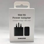 Genuine Original Samsung 15W PD USB-C Adapter Mains Wall Charger New Sealed