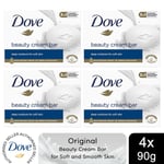 Dove Original Beauty Cream Bar with Deep Moisture for Soft & Smooth Skin90g, 4pk