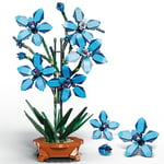 QLT QIAOLETONG Blue Orchid Flowers Building Set,Compatible with Lego Plants and Flowers,Botanical Collection, Home Décor Gift for Adults and Teens (1097 PCS)