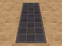 Rugs Direct Rug, Polypropylene, Black, 60cm x 180cm