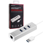 Macally USB 3.0 Moyeu + Ethernet Adaptateur Usb-Connecteur À RJ45 Réseau Gigabit