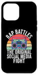 Coque pour iPhone 12 Pro Max Rap Battles The Social Media Fight Hip Hop des années 90