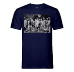 T-Shirt Homme Col Rond Mahatma Gandhi Inde Marche Du Sel Moment Historique