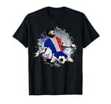 France Soccer French National Flag Proud Football Lovers Art T-Shirt