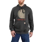 CARHARTT Sweatshirt Rain Defender C Logo CARBON HEATHER (XXL)