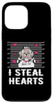 Coque pour iPhone 13 Pro Max Shih Tzu I Steal Hearts Valentine Dog Funny Valentines Day