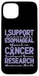 Coque pour iPhone 15 Plus Je Soutien La Recherche Sur Le Cancer De L'oesophage