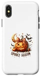 Coque pour iPhone X/XS Spooky Season Pumpkin Autumn Vibes Cosy Season Fall