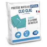 SWEET NIGHT Sweetnight - Protège Matelas pour Clic Clac | 130x190 cm | Alèse Imperméable | Lavable à 90°C