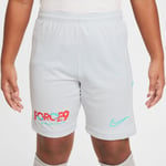 Nike Treningsshorts Dri-fit Academy 25 Erling Haaland Personal Edition - Hvit/turkis Barn, størrelse S: 128-137 cm