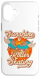 iPhone 16 Plus Cool Roller Skating Skate Girl 1970s Retro Sunshine & Roller Case