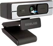 A8 4K Webcam Ultra HD avec Double Microphones, Correction Automatique de la lumière, pour Streaming Facecam, Caméra de PC/Mac, Couvercle de Privacité Intégrée