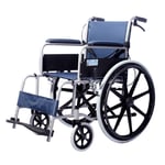 FTFTO Home Accessories Elderly Disabled Aluminum Alloy Wheelchair Collapsible Portable Manual Wheelchair Scooter 360% Rotation Suitable for the Crowd: Elderly Disabled (108 times 66 times 89.5Cm)