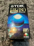 TDK E-HG180 (EXTRA HIGH GRADE) BLANK VHS TAPES 2-PACK (NEW) Free P+P