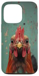 Coque pour iPhone 13 Pro Modèle de poulet Amant de poulet d’animal de ferme vintage